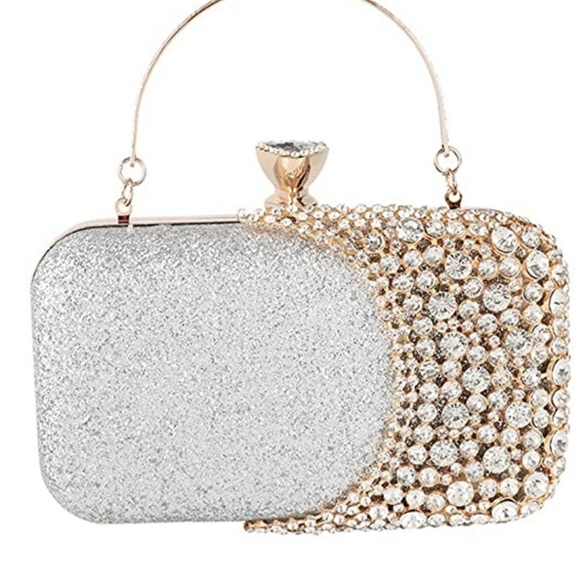 Formal Bag Tote Clutch Evening Diamond-studded Luxury Women's Handbag - Picture 11 of 11